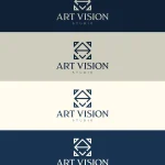Art Vision logo redesign, engineering consultancy website, Egypt brand identity, portfolio website