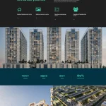 Blue Sky real estate website, Dubai property listings, area guides, real estate lead capture