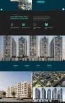 Blue Sky real estate website, Dubai property listings, area guides, real estate lead capture