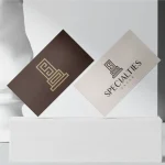 Specialties Qatar logo design, brand guidelines document, visual identity system, engineering company branding