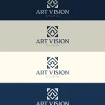 Art Vision logo redesign, engineering consultancy website, Egypt brand identity, portfolio website