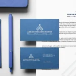 Arkan Holding logo, corporate brand identity, Libya holding group branding, executive presentation