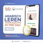 Loga-Core language school website, Netherlands education, Arabic community marketing